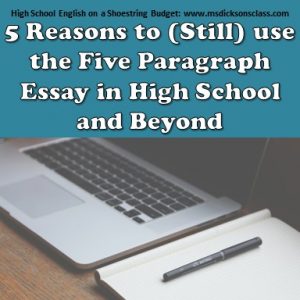 high school 5 paragraph essay